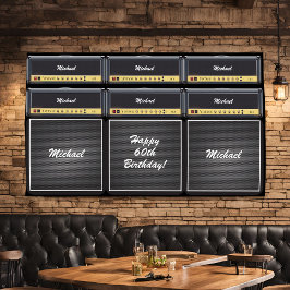 エピッククラシックロックギターアンプスタック60誕生日 横断幕