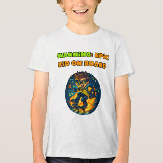 エピッククールスケートボードのキッズシャツ トライブレンドTシャツ