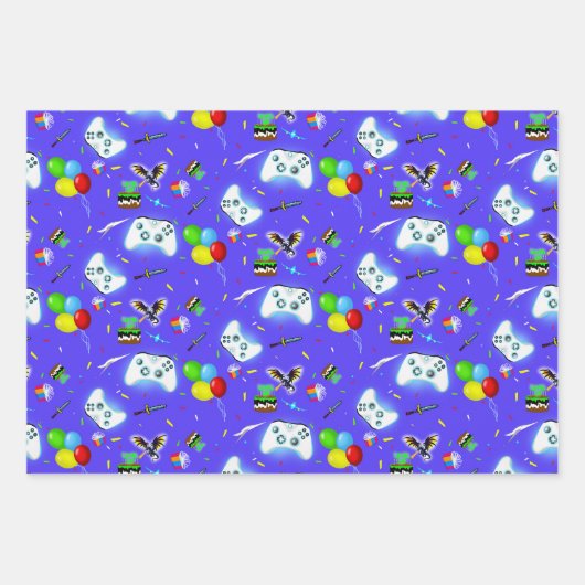 エピックゲーマーハッピーバースデークリティカルヒット! ラッピングペーパーシート (正面)