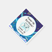 エピックゲーマーハッピー16誕生日招待状クリティカルヒット! スタンダードカクテルナプキン (角)