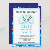 エピックゲーマーハッピー8誕生日招待状クリティカルヒット！ 招待状 (正面/裏面)