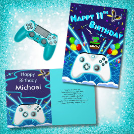 エピックゲーマー ハッピー11歳の誕生日カード クリティカルヒット! カード