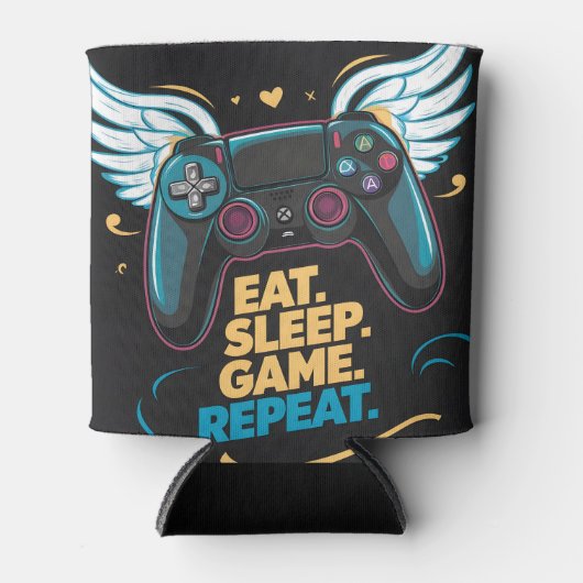 エピックゲームギア。食べ.眠れ。ゲーム。繰り返す。ヴィンゲ 缶クーラー (正面)