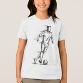 エピックサッカースケッチティー🏈 | ファンユニークへの贈り物 トライブレンドＴシャツ (正面)