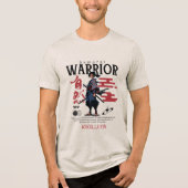 エピックサムライ武士日本刀文化メンズ トライブレンドTシャツ (正面)