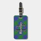 エピックスコットランドクランバークレイ狩りタータンチェック ラゲッジタグ (正面縦)