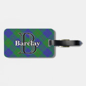 エピックスコットランドクランバークレイ狩りタータンチェック ラゲッジタグ (裏面横)