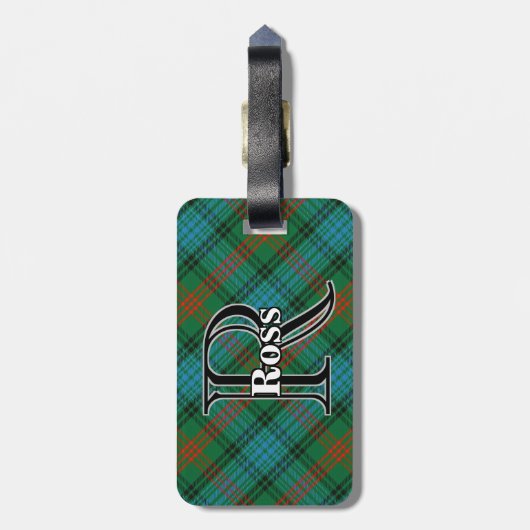 エピックスコットランドクランロスタータンチェックカスタマイズ ラゲッジタグ (裏面縦)