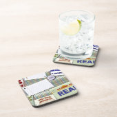 エピックスタイルライターコラージアートデザインパターン コースター (右側)