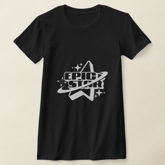 エピックスターTシャツ | クール宇宙銀河系グラフィックティー Tシャツ (レイダウン)