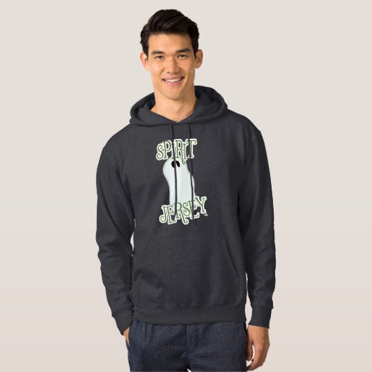 エピックスピリットジャージーハロウィーンおもしろい不気味幽霊 パーカ (正面フル)