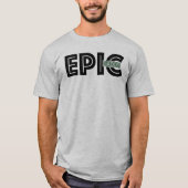エピックダディ父の日メンズグレー Tシャツ (正面)