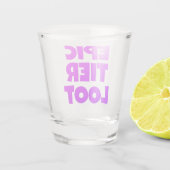 エピックティエロットゲーマーネオンパープル文字 ショットグラス (裏面)