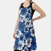 エピックハイビスカスアロハブルーハワイアンフローラ エプロン (インサイチュ)