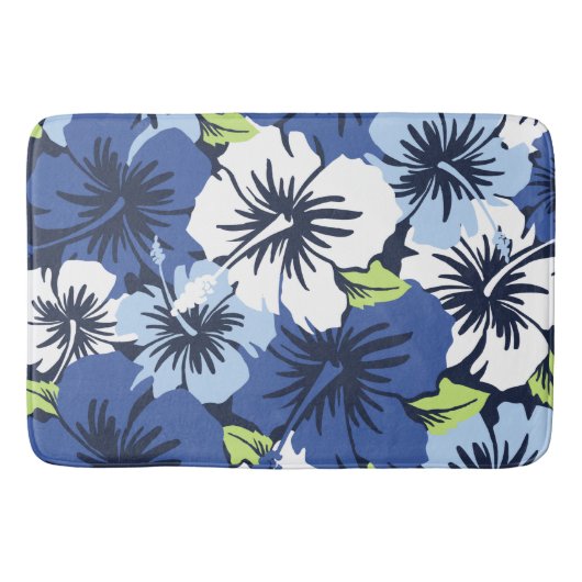 エピックハイビスカスハワイアントロピカルフローラ バスマット (正面)