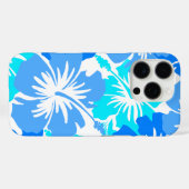 エピックハイビスカスハワイアンフローラアロハシャツブルー Case-Mate iPhoneケース (裏面 (横))