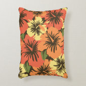 エピックハイビスカスハワイアンフローラアロハシャツプリント アクセントクッション (正面(垂直))
