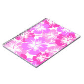 エピックハイビスカスハワイアンフローラアロハシャツプリント ノートブック (左側)