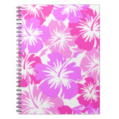 エピックハイビスカスハワイアンフローラアロハシャツプリント ノートブック (正面)