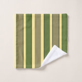 エピックハイビスカスハワイアンフローラ座標オリーブ バスタオルセット (ウォッシュタオル)