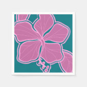 エピックハイビスカスハワイアンフローラ スタンダードカクテルナプキン (正面)