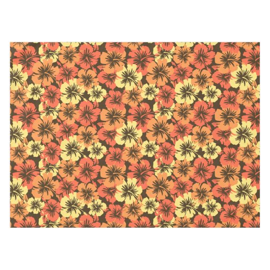 エピックハイビスカスハワイアンフローラ テーブルクロス (正面(横))