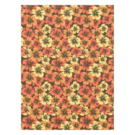 エピックハイビスカスハワイアンフローラ テーブルクロス (正面)