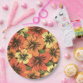 エピックハイビスカスハワイアンフローラ ペーパープレート (パーティー)