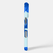 エピックハイビスカスフローラ王室のブルー Case-Mate iPhoneケース (裏面 / 右)