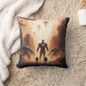 『エピックバトル装飾用クッション:ヒーローvs.マシン』 クッション (ブランケット)