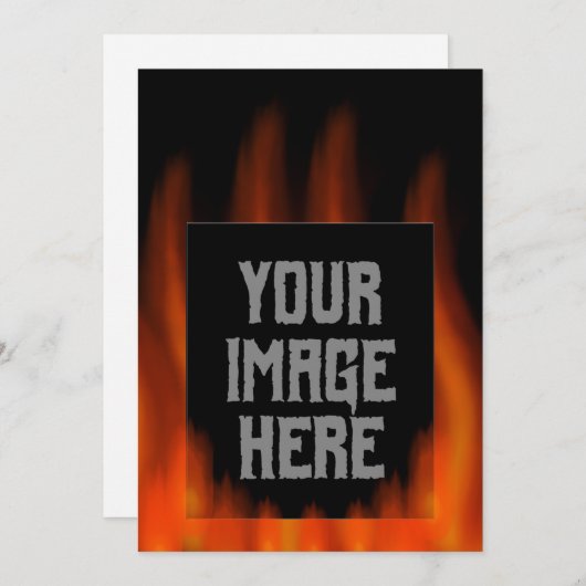 エピックパーソナライズされたファイア写真 (正面/裏面)