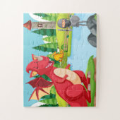 エピックファンタジーアドベンチャー – 騎士vs.ドラゴン ジグソーパズル (縦)