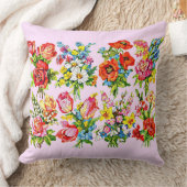エピックフローラフラワーコレクションプリント クッション (ブランケット)