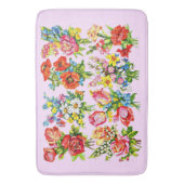 エピックフローラフラワーコレクションプリント バスマット (正面縦)