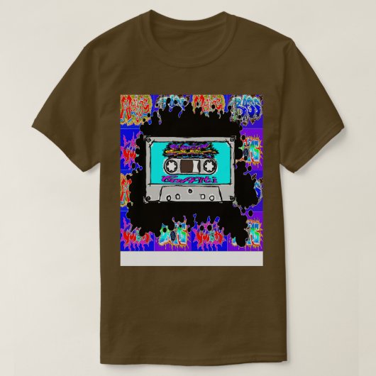 エピックブルーカセットグラフィティ Tシャツ (デザイン正面)