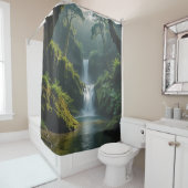 エピックレインフォレストコーブウォー絵を描ル シャワーカーテン (インサイチュ)