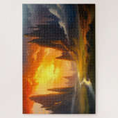 エピックロックマウンテンズ – ファンタジーアート ジグソーパズル (縦)