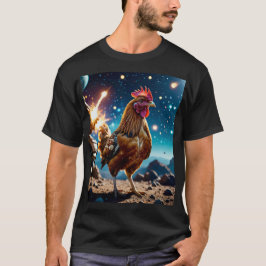 エピック宇宙チキンコズミックバトルティー Tシャツ