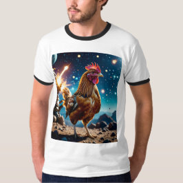エピック宇宙チキンバトル銀河系Tシャツ Tシャツ