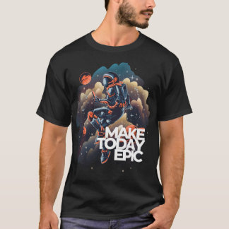 エピック宇宙飛行士を宇宙に浮かす Tシャツ