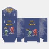 エピック忍者戦士の誕生日 4"w x 2"l x 5"h フェイバーボックス (見開き)