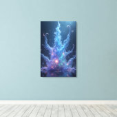 エピック水エレメンタル3D 描写 キャンバスプリント (インサイチュ (ウッドフロア))