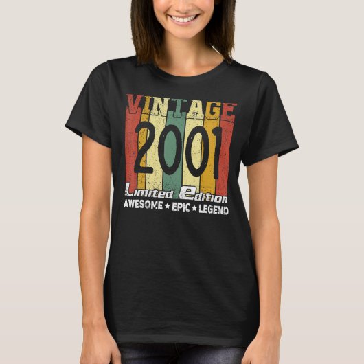 エピック素晴らしレジェンド2001 21st誕生日21年 tシャツ (正面)