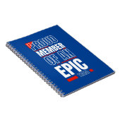 エピック誇りを持ったチームワークオフィスのメンバー ノートブック (右側)