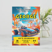 エピック誕生日レーシングカーアドベンチャー 招待状 (スタンド正面)