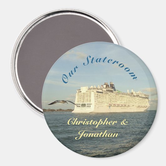 エピック追跡パーソナライズされたステートルームのドアマーカー マグネット (正面/裏面)