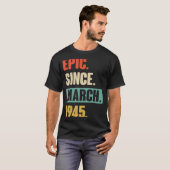 エピック1945年3月から誕生日78th Decoration Tシャツ (正面フル)