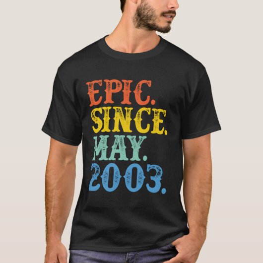 エピック2003年5月以来誕生年間の伝説的なオリジナル Tシャツ (正面)