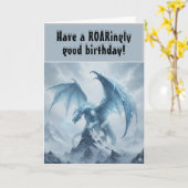 エピック アイス ドラゴン ファンタジー 誕生日 カード (黄色い花)