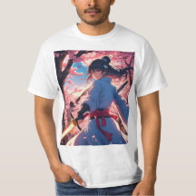 エピック・アニメ・ウォリアー・グラフィックTシャツ
